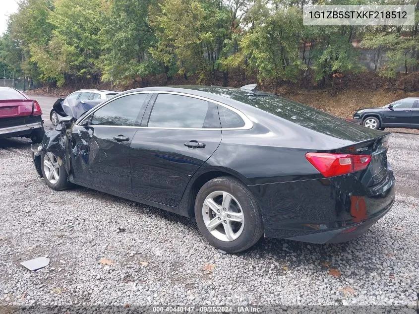 2019 Chevrolet Malibu 1Ls VIN: 1G1ZB5STXKF218512 Lot: 40440147