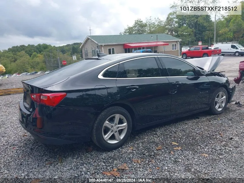 2019 Chevrolet Malibu 1Ls VIN: 1G1ZB5STXKF218512 Lot: 40440147