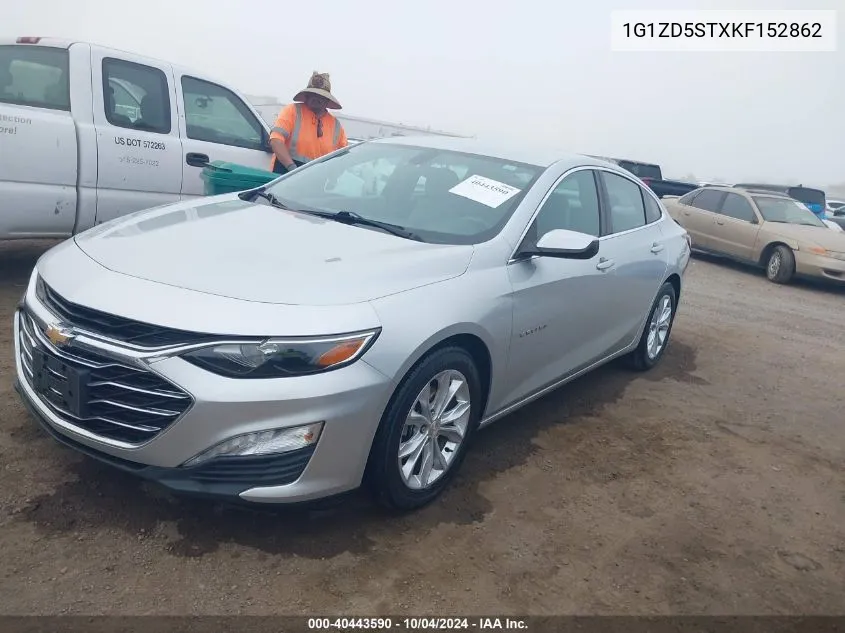 1G1ZD5STXKF152862 2019 Chevrolet Malibu Lt