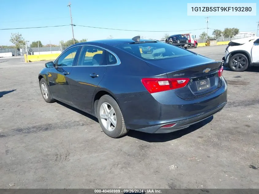 2019 Chevrolet Malibu 1Ls VIN: 1G1ZB5ST9KF193280 Lot: 40458989