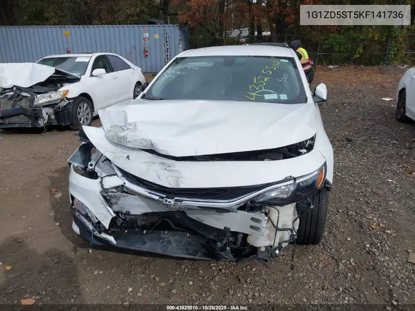 1G1ZD5ST5KF141736 2019 Chevrolet Malibu Lt