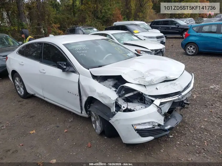 1G1ZD5ST5KF141736 2019 Chevrolet Malibu Lt