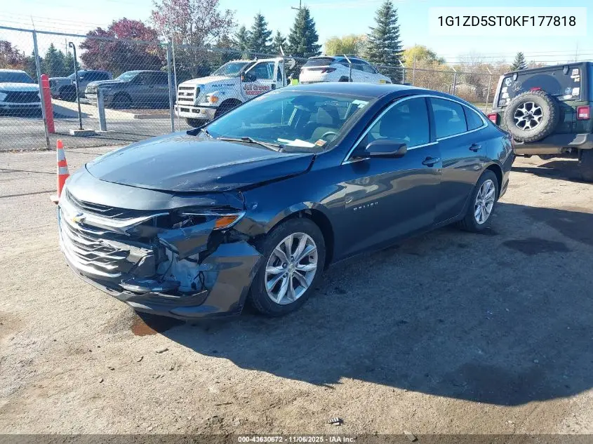 1G1ZD5ST0KF177818 2019 Chevrolet Malibu Lt