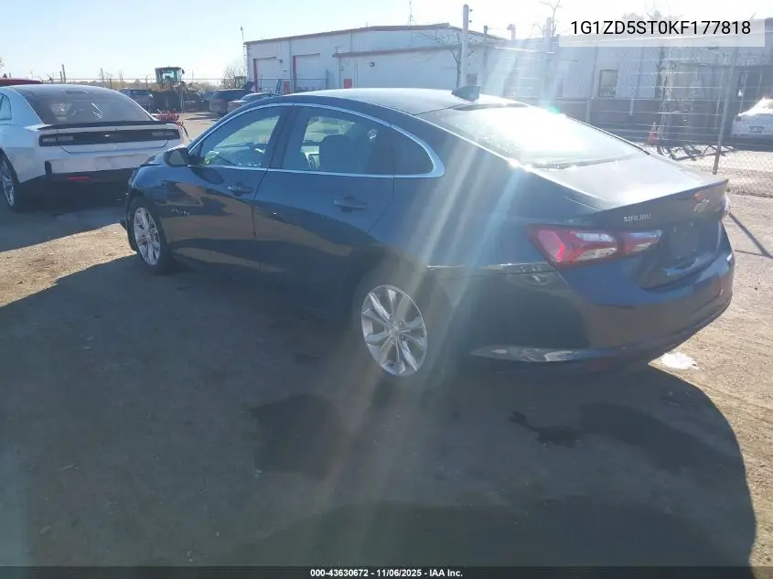 1G1ZD5ST0KF177818 2019 Chevrolet Malibu Lt