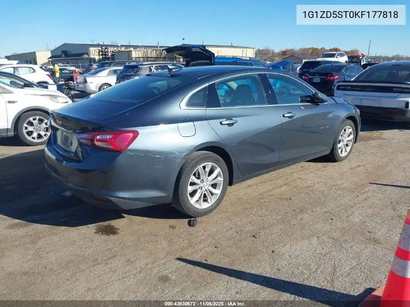 1G1ZD5ST0KF177818 2019 Chevrolet Malibu Lt