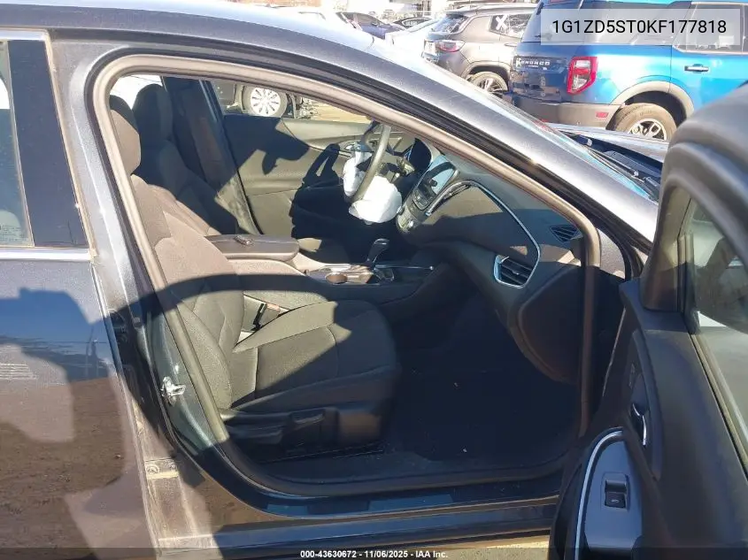 1G1ZD5ST0KF177818 2019 Chevrolet Malibu Lt