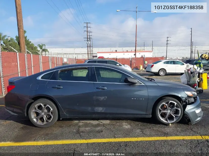 1G1ZG5ST4KF188358 2019 Chevrolet Malibu Rs