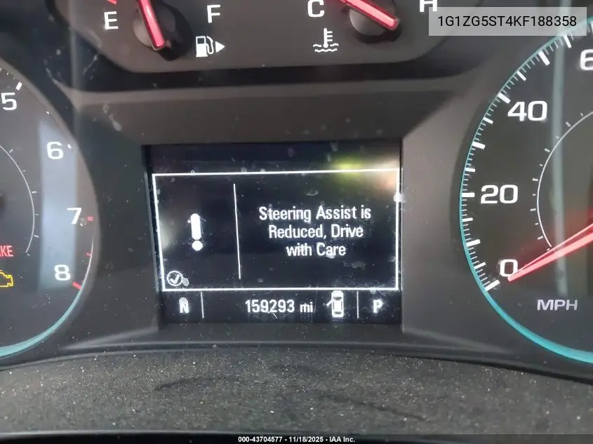 1G1ZG5ST4KF188358 2019 Chevrolet Malibu Rs
