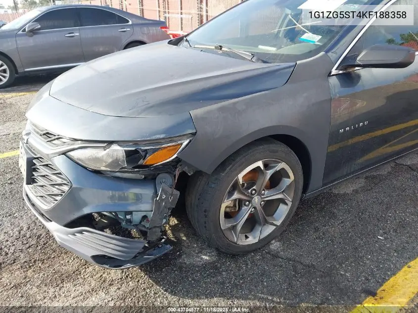 1G1ZG5ST4KF188358 2019 Chevrolet Malibu Rs