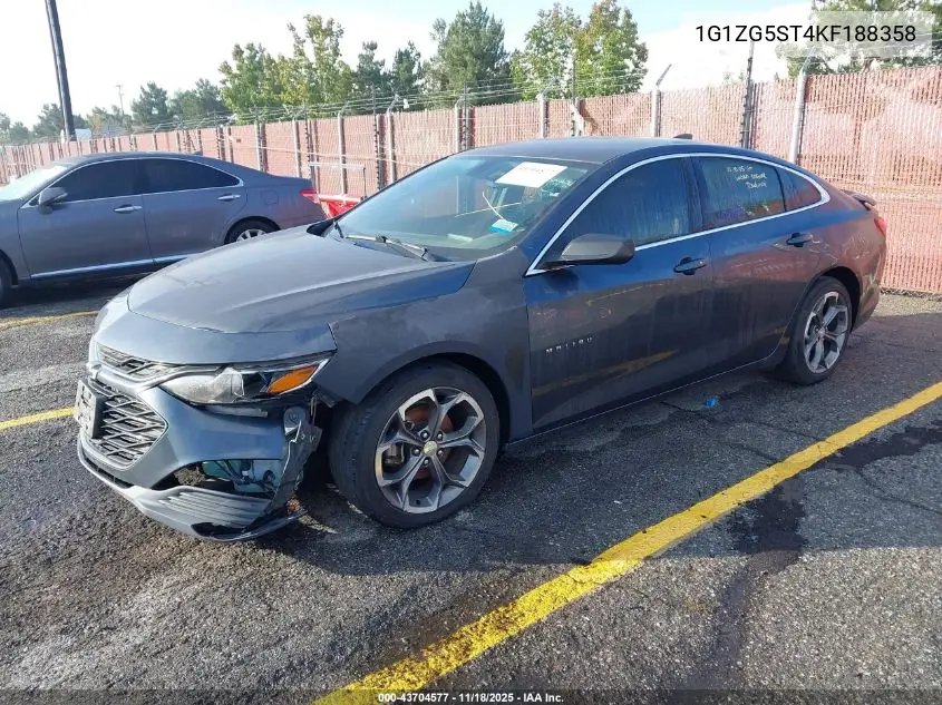 1G1ZG5ST4KF188358 2019 Chevrolet Malibu Rs