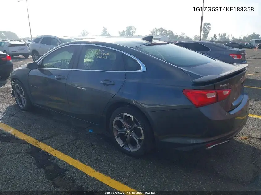 1G1ZG5ST4KF188358 2019 Chevrolet Malibu Rs