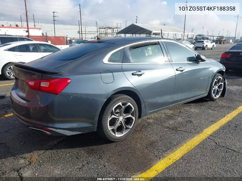 1G1ZG5ST4KF188358 2019 Chevrolet Malibu Rs