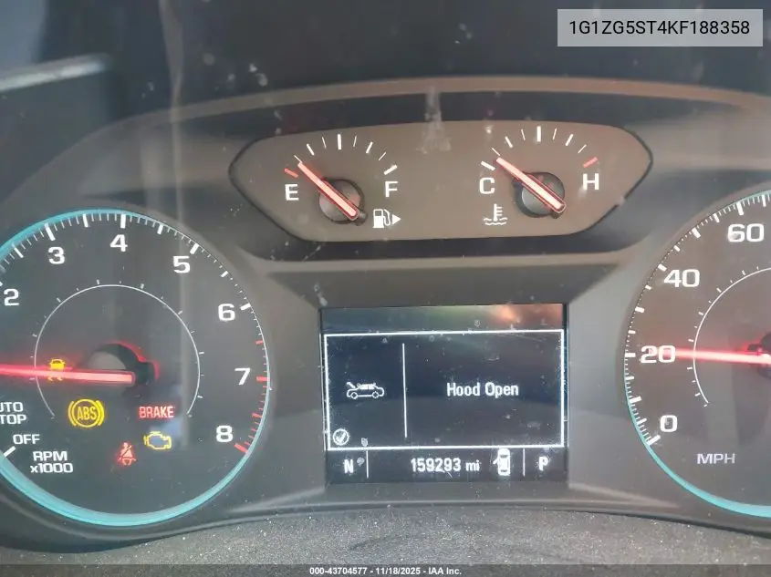 1G1ZG5ST4KF188358 2019 Chevrolet Malibu Rs