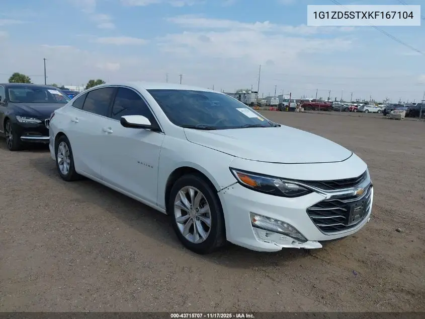 1G1ZD5STXKF167104 2019 Chevrolet Malibu Lt