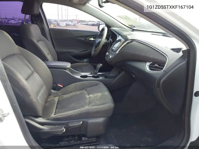 1G1ZD5STXKF167104 2019 Chevrolet Malibu Lt