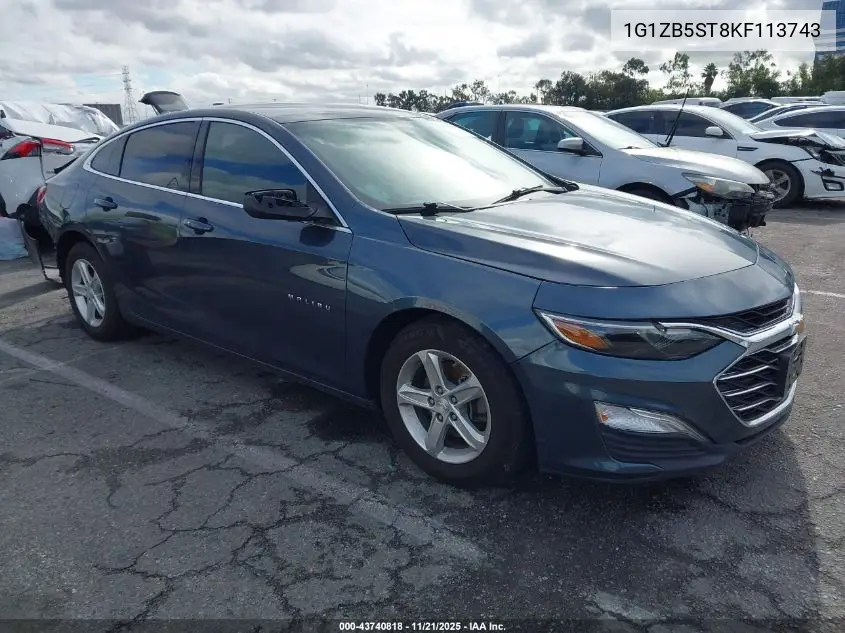 1G1ZB5ST8KF113743 2019 Chevrolet Malibu 1Ls
