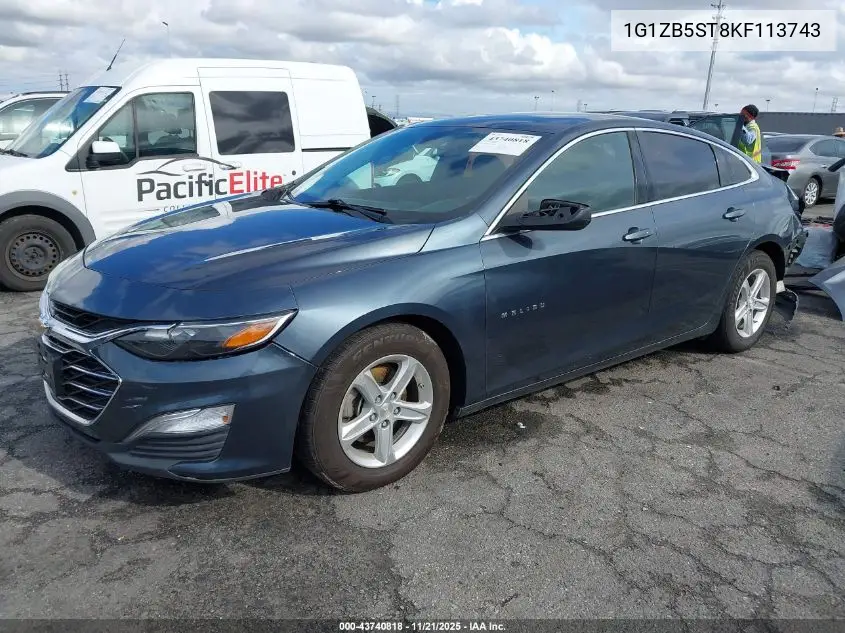 1G1ZB5ST8KF113743 2019 Chevrolet Malibu 1Ls