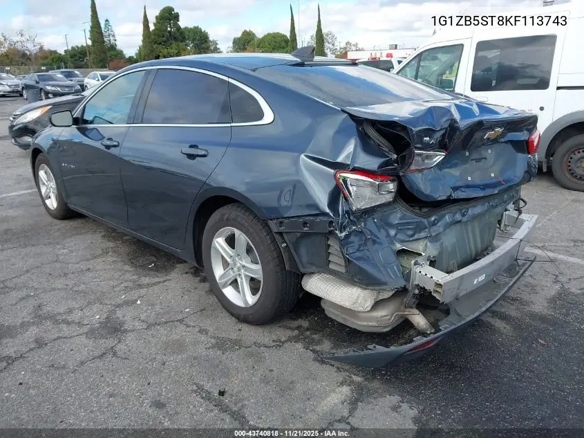 1G1ZB5ST8KF113743 2019 Chevrolet Malibu 1Ls