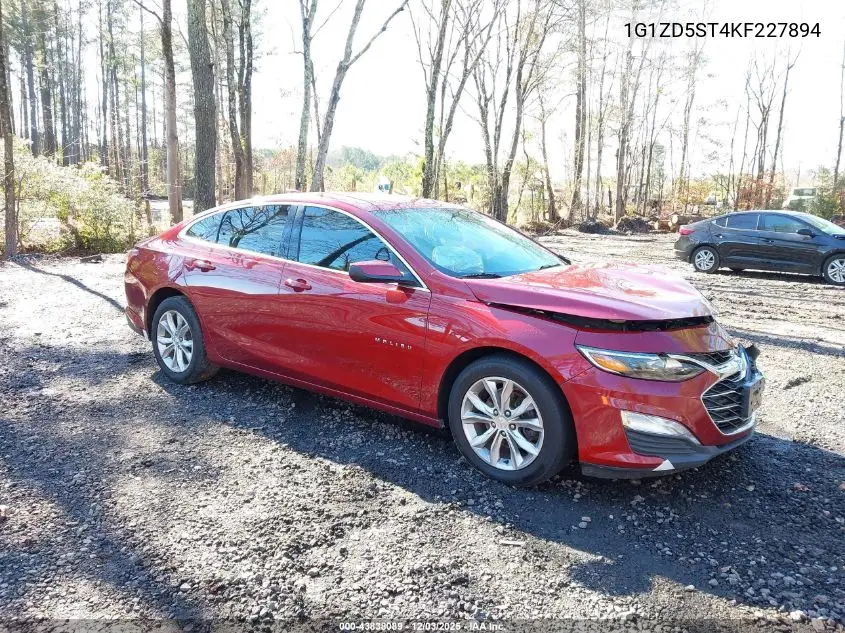 1G1ZD5ST4KF227894 2019 Chevrolet Malibu Lt