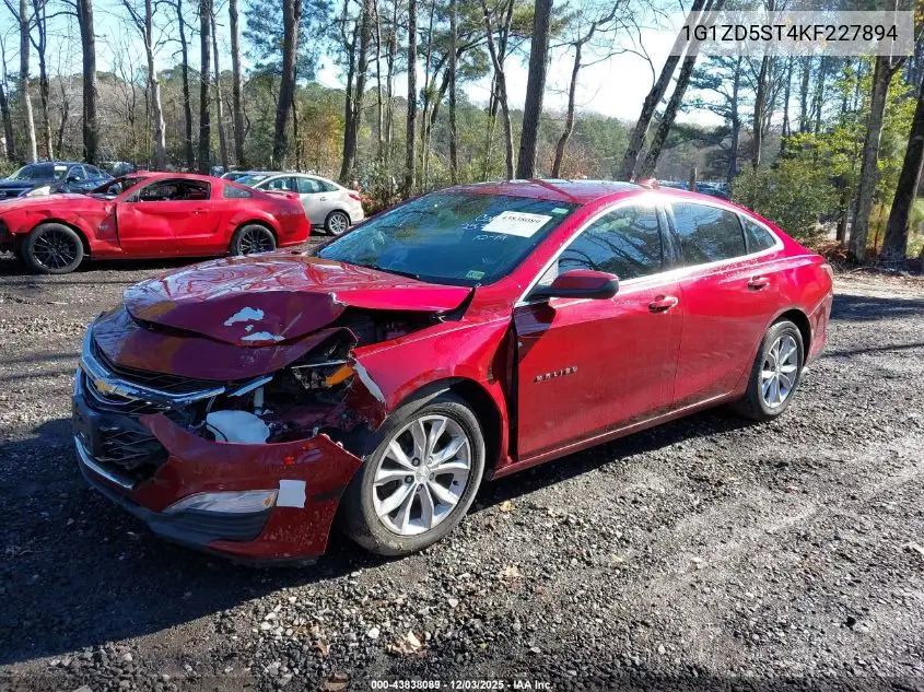 1G1ZD5ST4KF227894 2019 Chevrolet Malibu Lt
