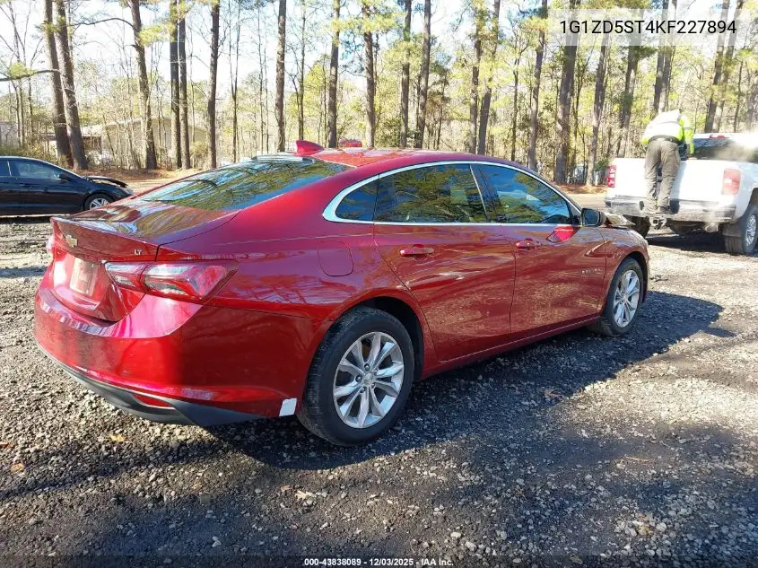 1G1ZD5ST4KF227894 2019 Chevrolet Malibu Lt