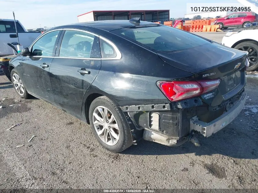 1G1ZD5ST5KF224955 2019 Chevrolet Malibu Lt