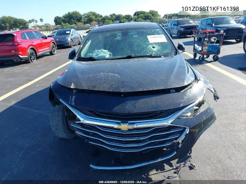 1G1ZD5ST1KF161398 2019 Chevrolet Malibu Lt