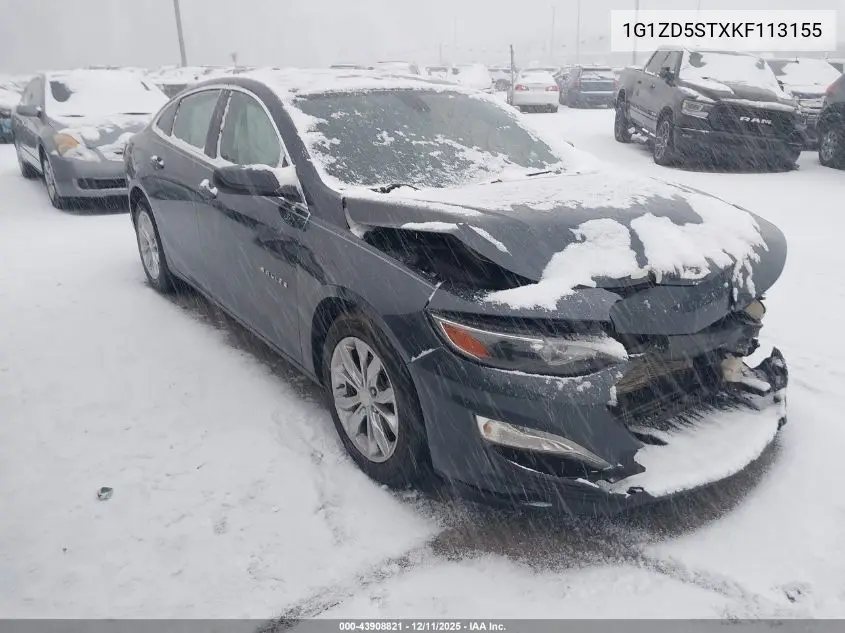 1G1ZD5STXKF113155 2019 Chevrolet Malibu Lt