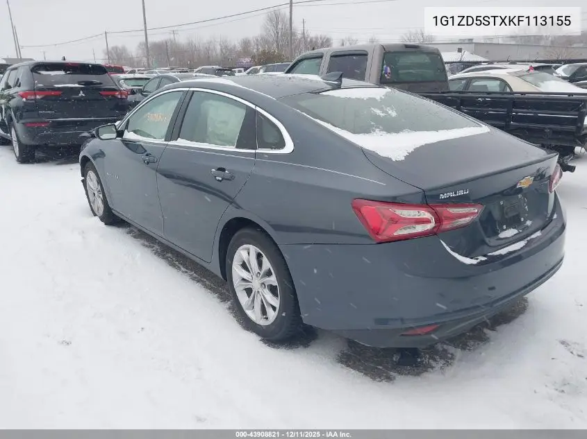 1G1ZD5STXKF113155 2019 Chevrolet Malibu Lt