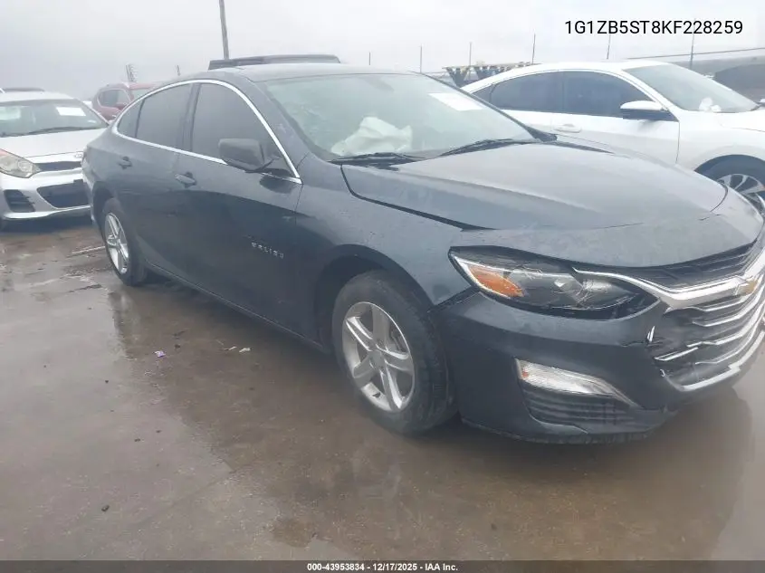 1G1ZB5ST8KF228259 2019 Chevrolet Malibu 1Ls