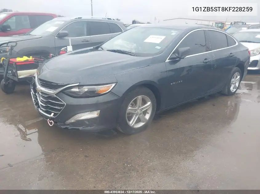 1G1ZB5ST8KF228259 2019 Chevrolet Malibu 1Ls