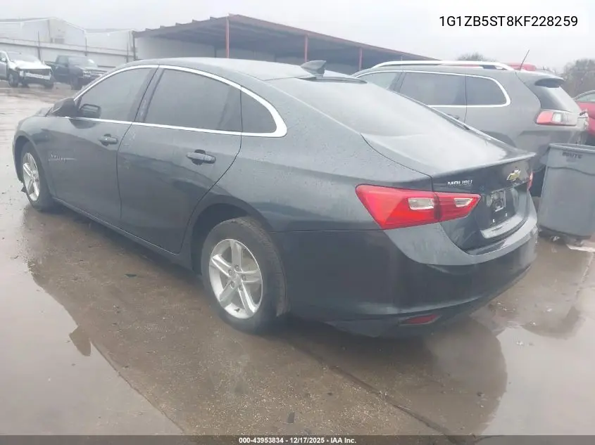 1G1ZB5ST8KF228259 2019 Chevrolet Malibu 1Ls
