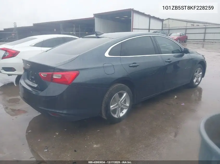 1G1ZB5ST8KF228259 2019 Chevrolet Malibu 1Ls