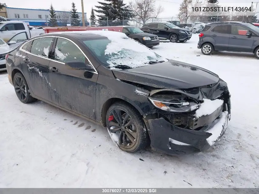1G1ZD5ST1LF143694 2020 Chevrolet Malibu Lt