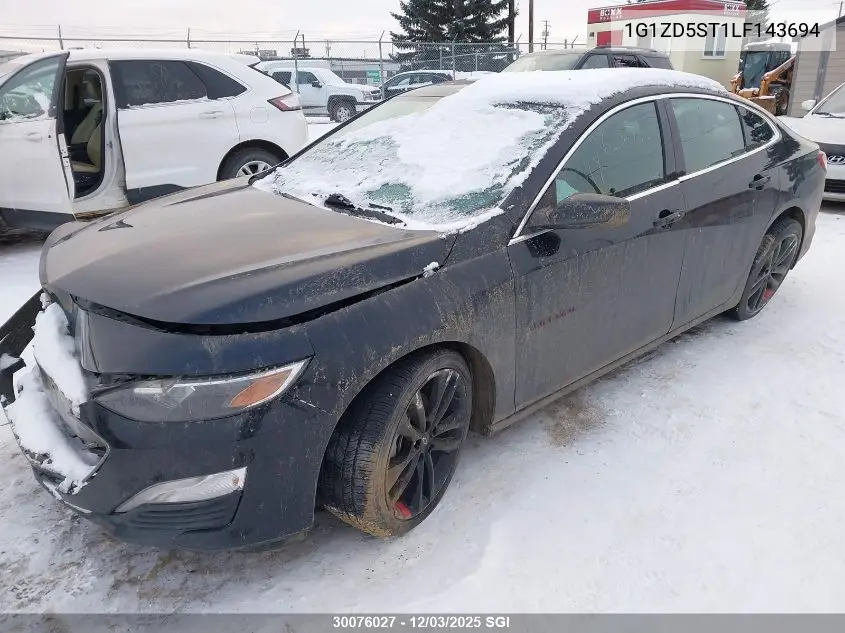 1G1ZD5ST1LF143694 2020 Chevrolet Malibu Lt