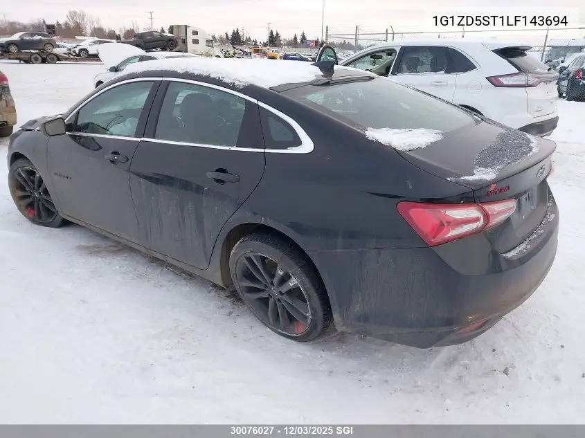 1G1ZD5ST1LF143694 2020 Chevrolet Malibu Lt