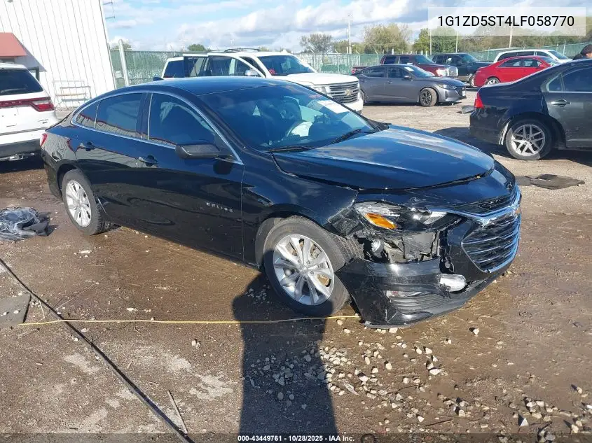 1G1ZD5ST4LF058770 2020 Chevrolet Malibu Fwd Lt