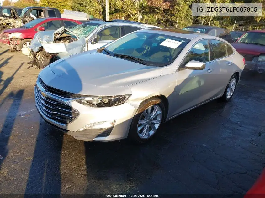1G1ZD5ST6LF007805 2020 Chevrolet Malibu Fwd Lt
