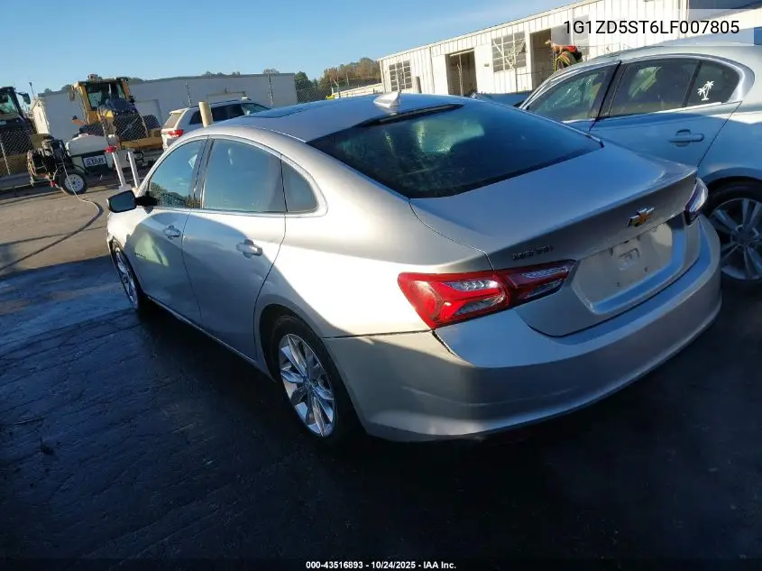 1G1ZD5ST6LF007805 2020 Chevrolet Malibu Fwd Lt