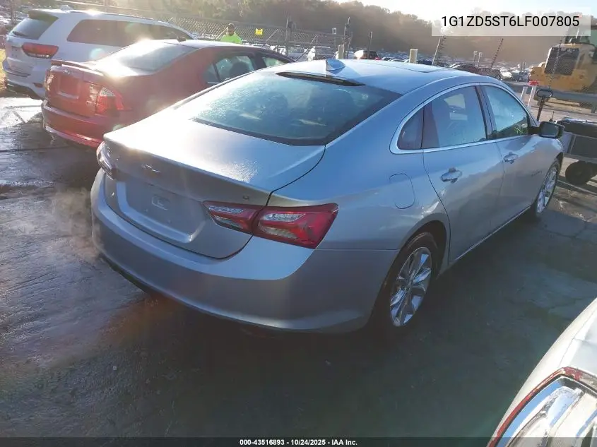 1G1ZD5ST6LF007805 2020 Chevrolet Malibu Fwd Lt