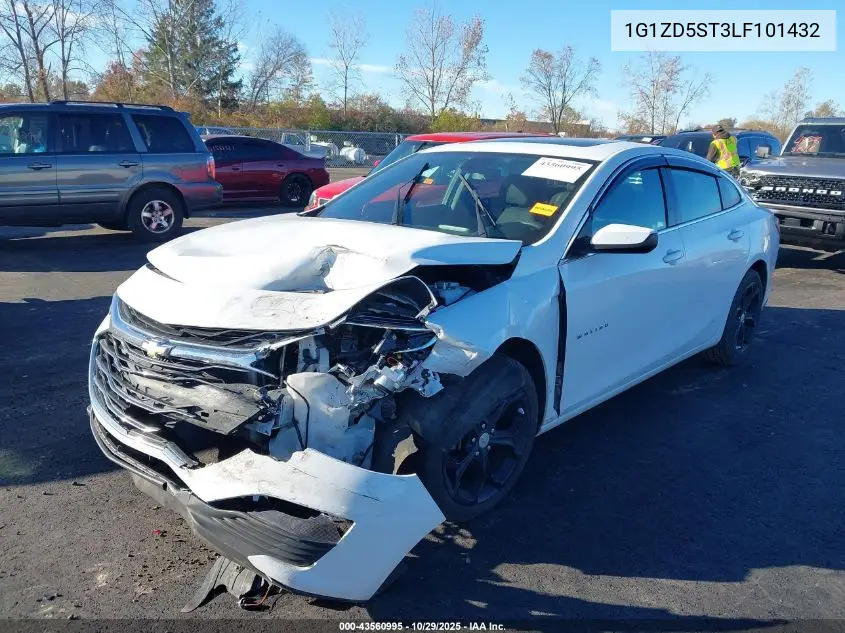 1G1ZD5ST3LF101432 2020 Chevrolet Malibu Fwd Lt