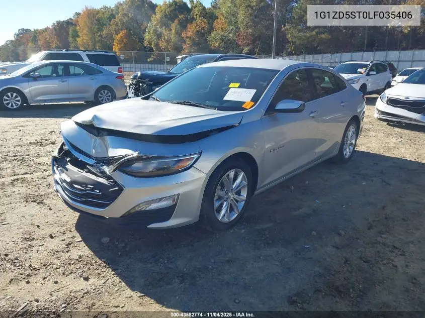 1G1ZD5ST0LF035406 2020 Chevrolet Malibu Fwd Lt