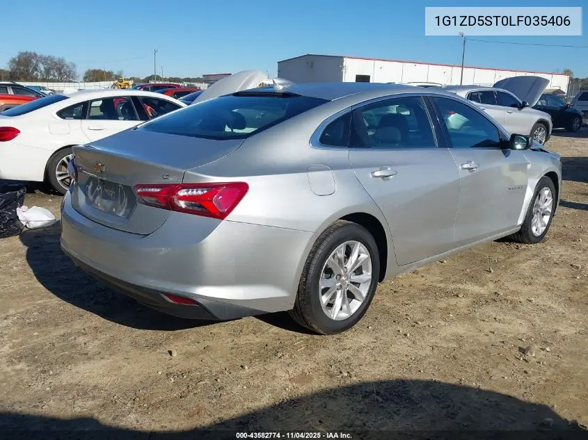 1G1ZD5ST0LF035406 2020 Chevrolet Malibu Fwd Lt