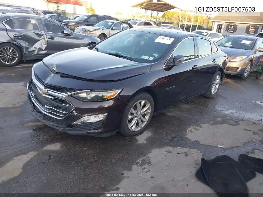 1G1ZD5ST5LF007603 2020 Chevrolet Malibu Fwd Lt
