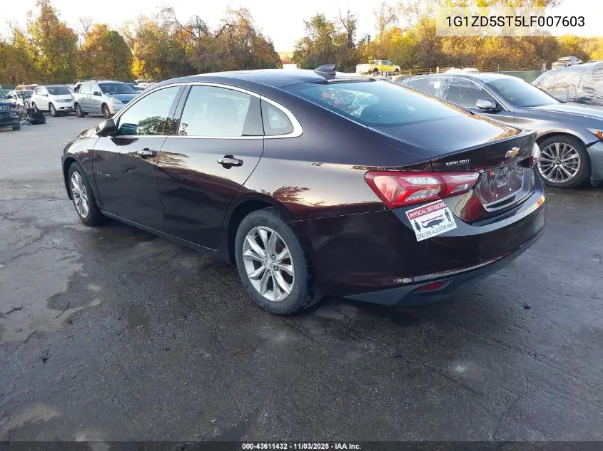1G1ZD5ST5LF007603 2020 Chevrolet Malibu Fwd Lt