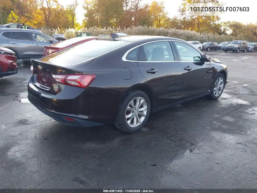 1G1ZD5ST5LF007603 2020 Chevrolet Malibu Fwd Lt