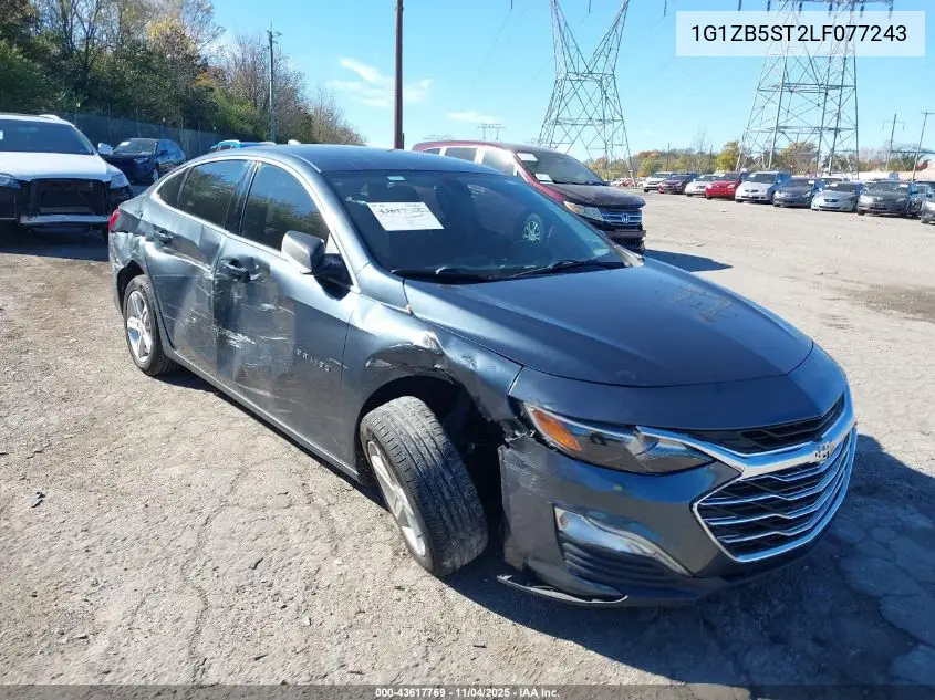 1G1ZB5ST2LF077243 2020 Chevrolet Malibu Fwd Ls