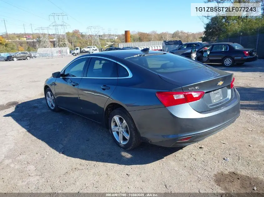 1G1ZB5ST2LF077243 2020 Chevrolet Malibu Fwd Ls