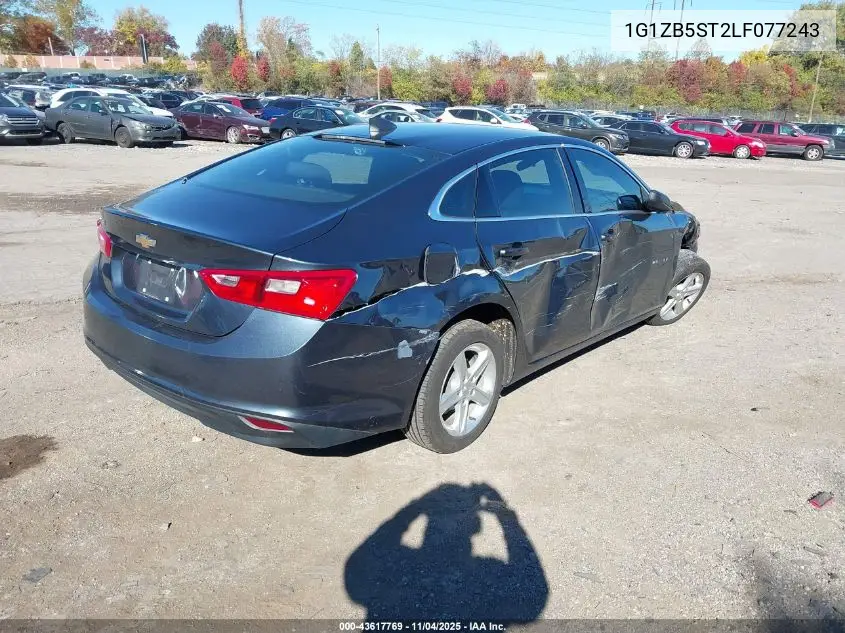 1G1ZB5ST2LF077243 2020 Chevrolet Malibu Fwd Ls