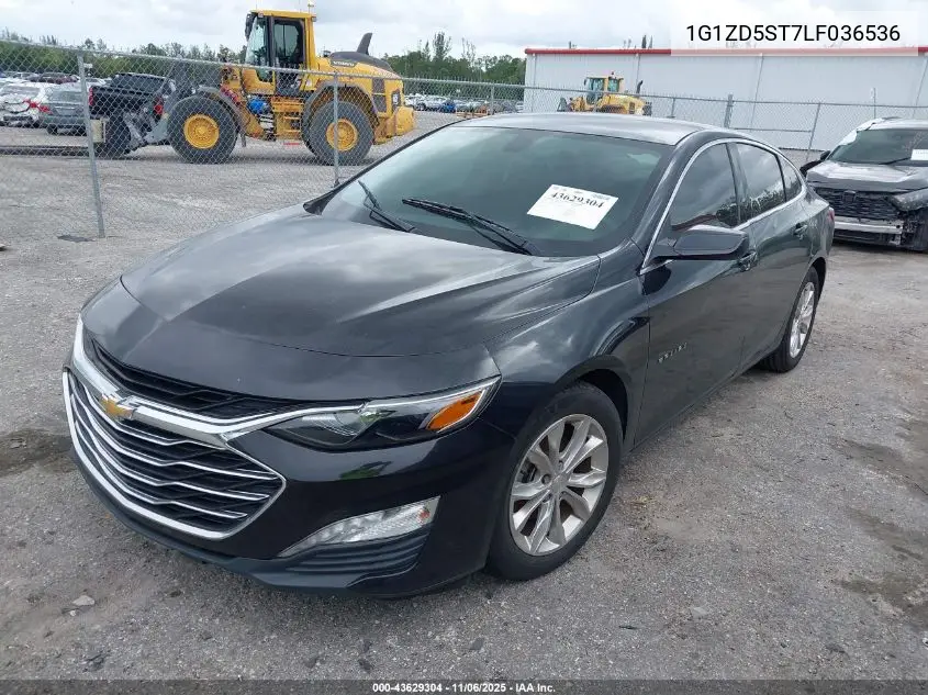 1G1ZD5ST7LF036536 2020 Chevrolet Malibu Fwd Lt